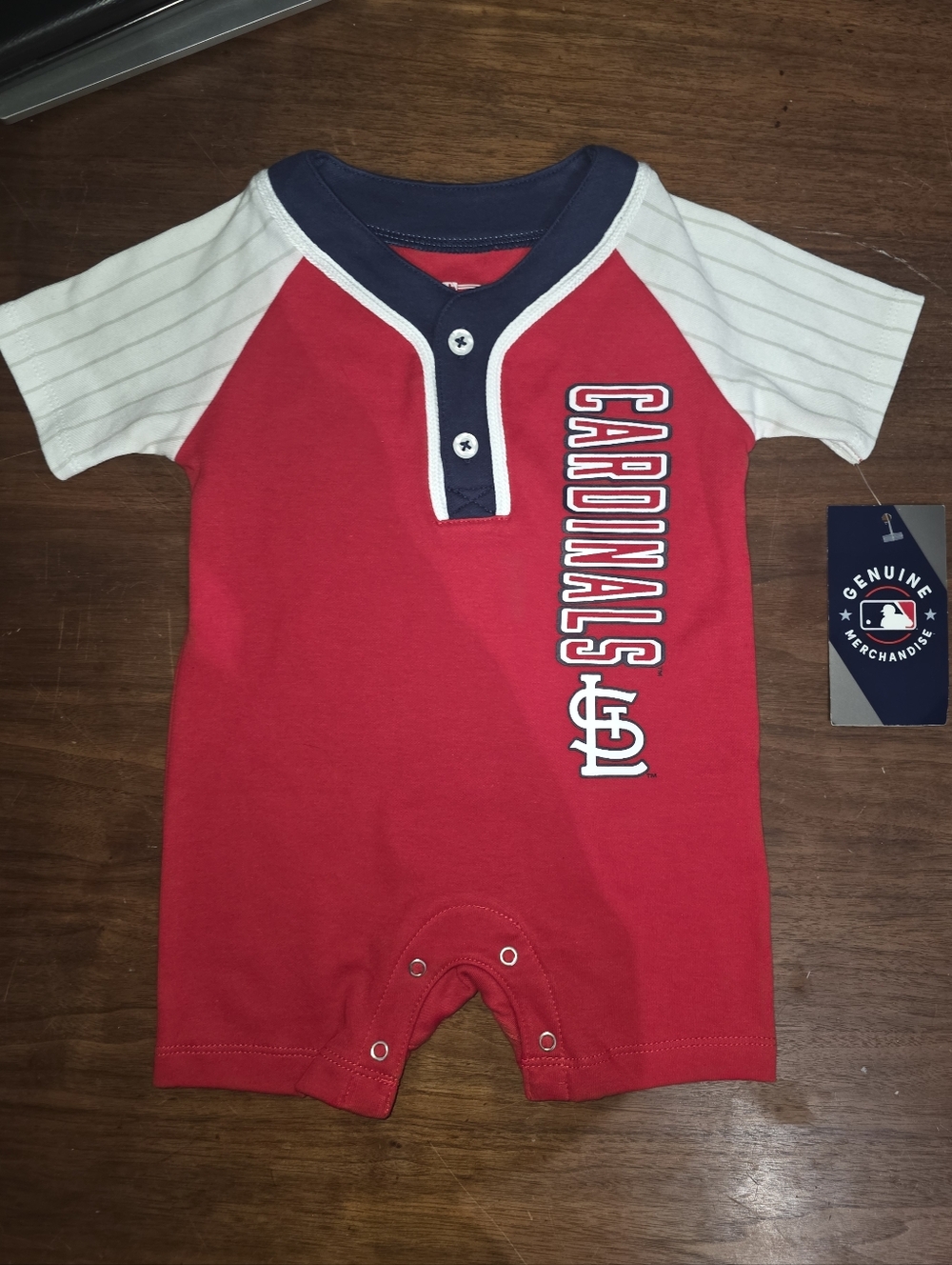 NWT Infant Boy's One-Piece ST LOUIS CARDINALS Romper Size 3-6M